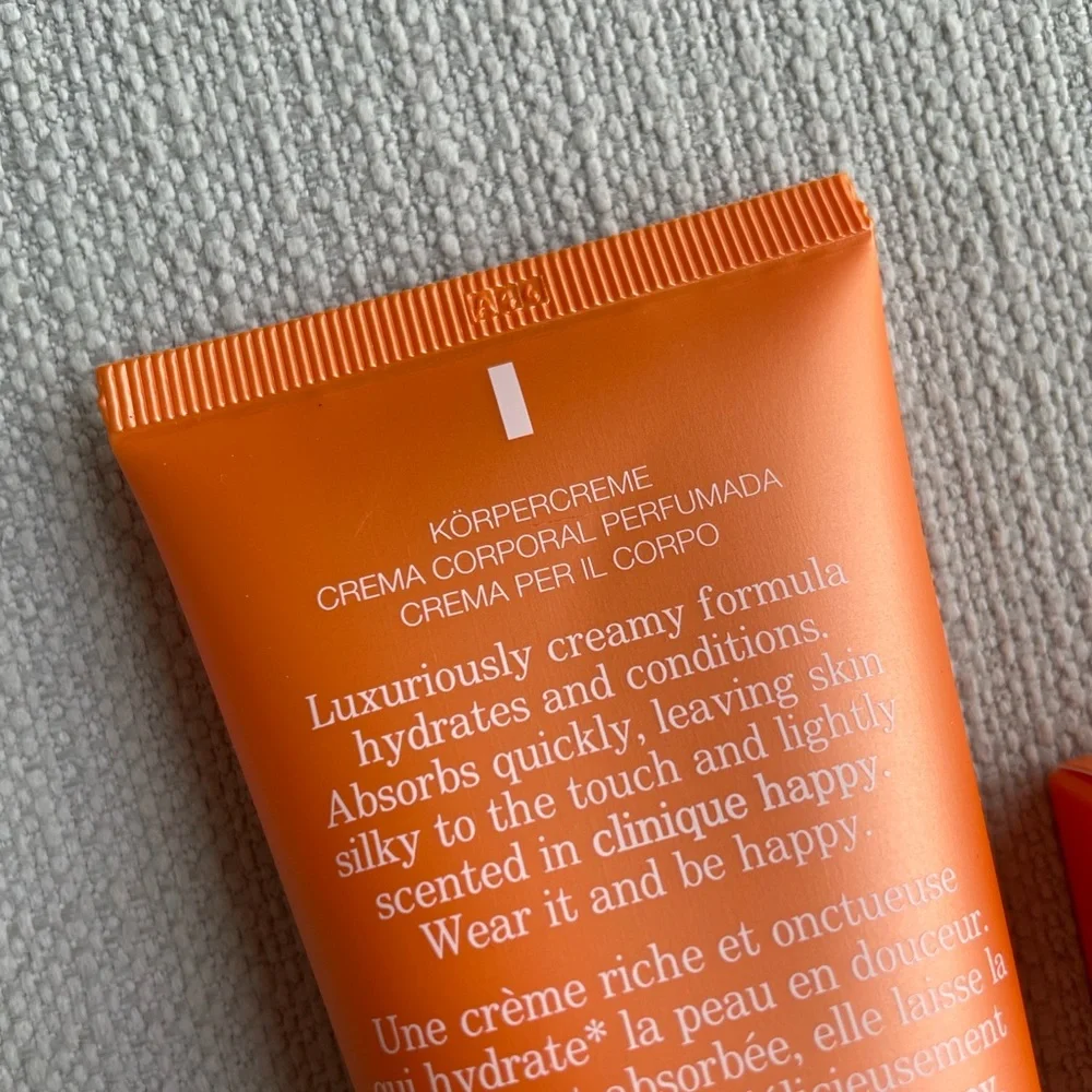 Clinique Happy Body Cream and fragrance travel set